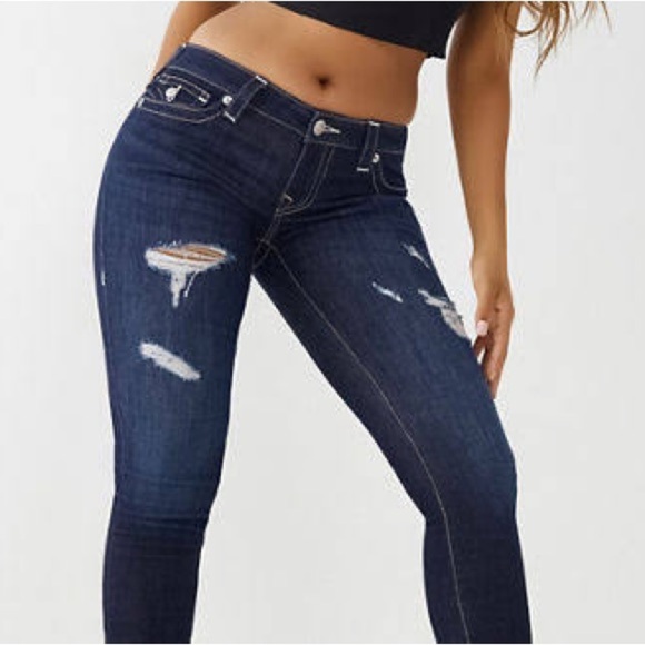 TRUE RELIGION-Stella Skinny Lowrise Jeans, NEW - Picture 4 of 5
